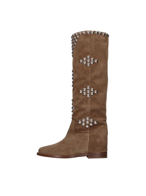 Suede boots and studs VIA ROMA 15 | 3500 VELOURMARTORA